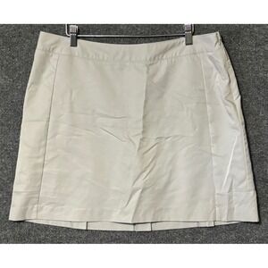 Adidas ClimaCool Womens Golf Skort Size 12 Gray Pleated‎ Athletic Skort